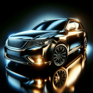 the benefits of choosing PDR (Paintless Dent Repair) for a car. The image should depict a car with a flawless finish