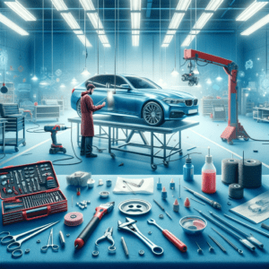 the importance of choosing the right PDR (Paintless Dent Repair) specialist. The image should depict a professional